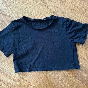Black crop top